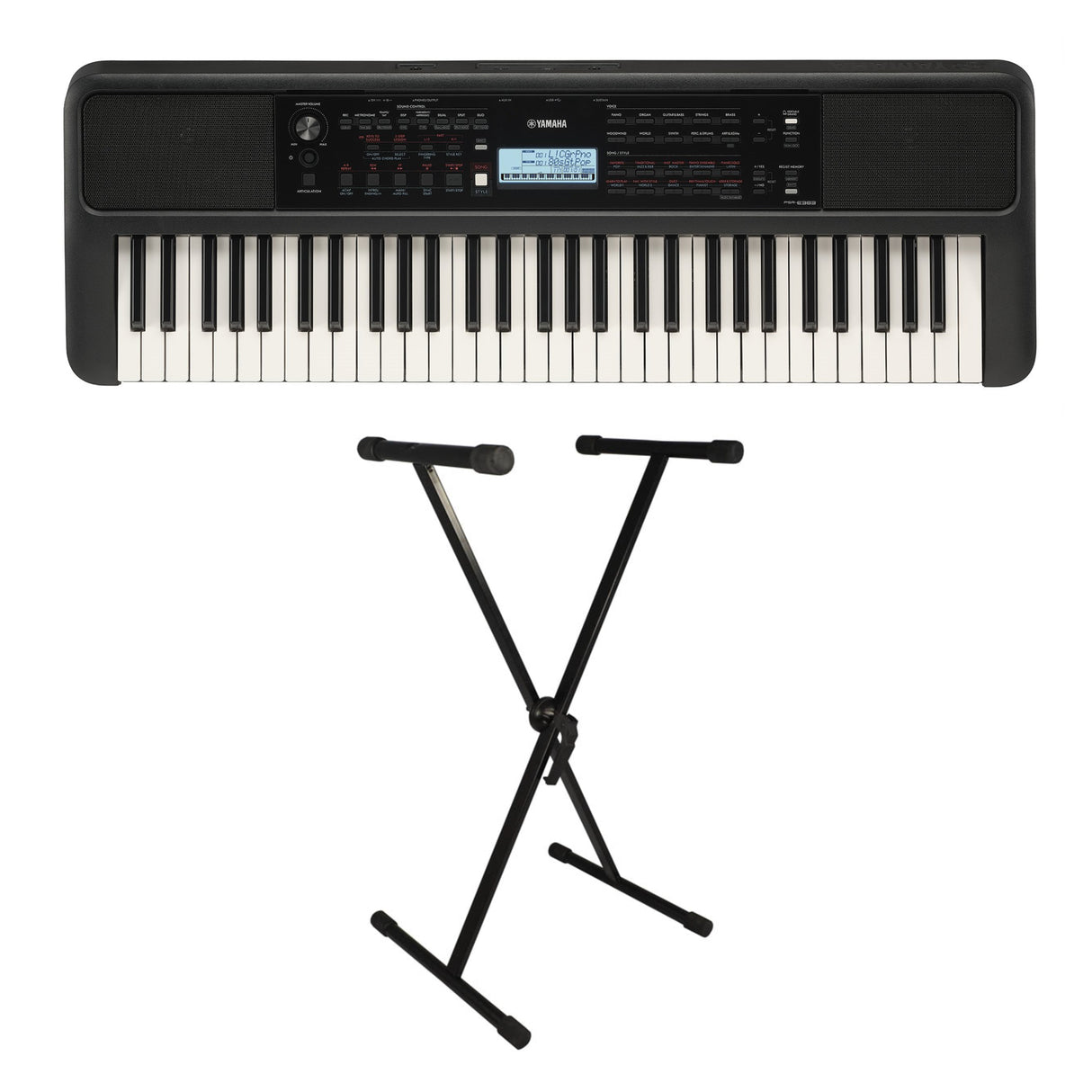 Yamaha PSR-E383 keyboard startpakke