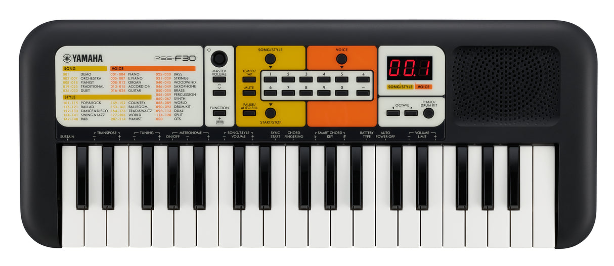 Yamaha PSS-F30 Keyboard (svart)