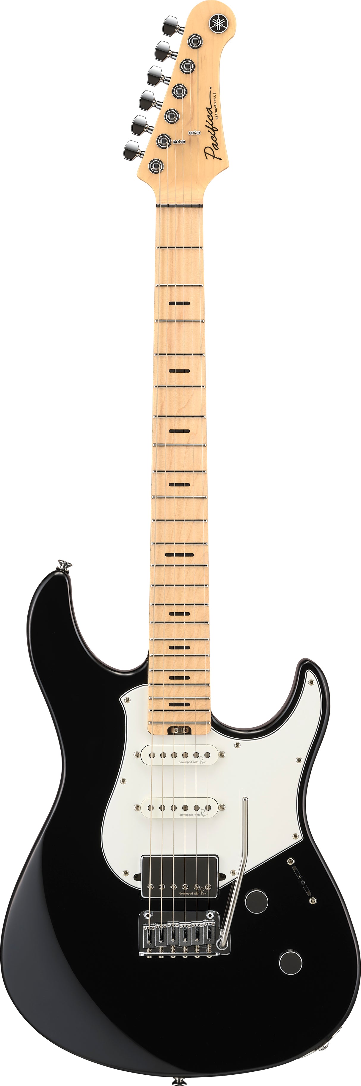 Yamaha Pacifica Standard Plus PACS12M elektrisk gitar (lønn, svart)