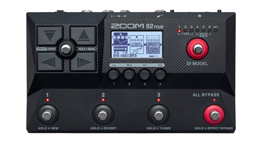 Zoom B2 FIRE Bass Multi-Effect