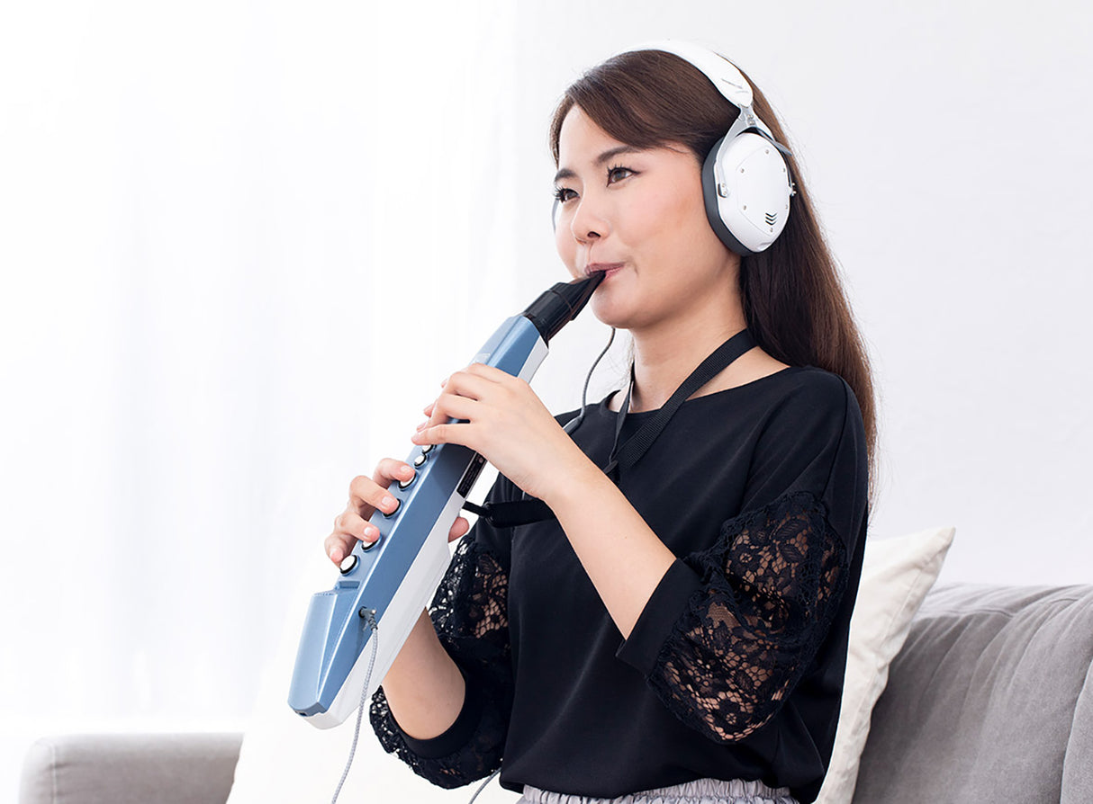 Roland AE-01 elektrisk opptaker (blå/hvit)