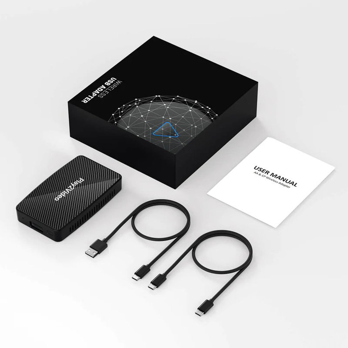 Alt-i-ett-adapter Trådløs CarPlay , Android Auto og video