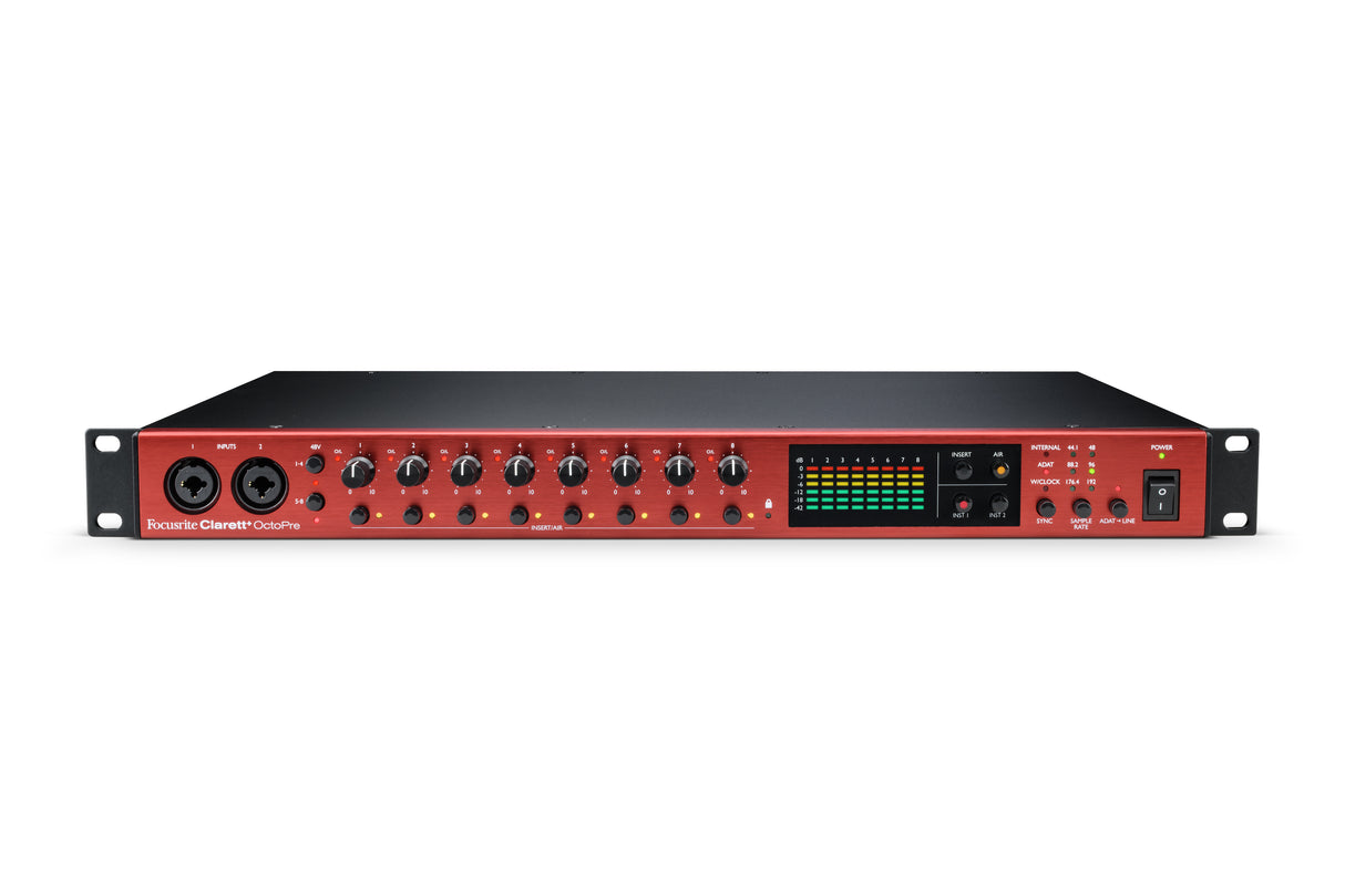Focusrite Clarett+ Octopre mikrofonforforsterker