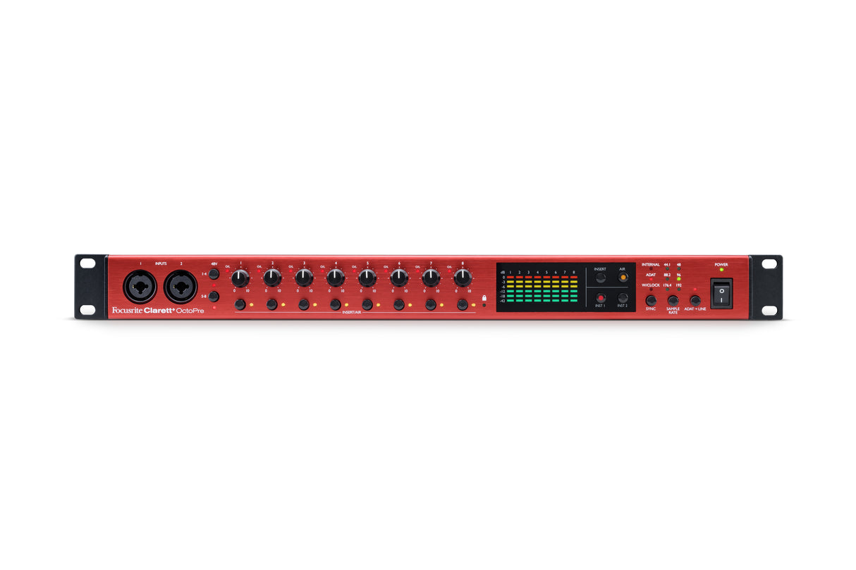 Focusrite Clarett+ Octopre mikrofonforforsterker