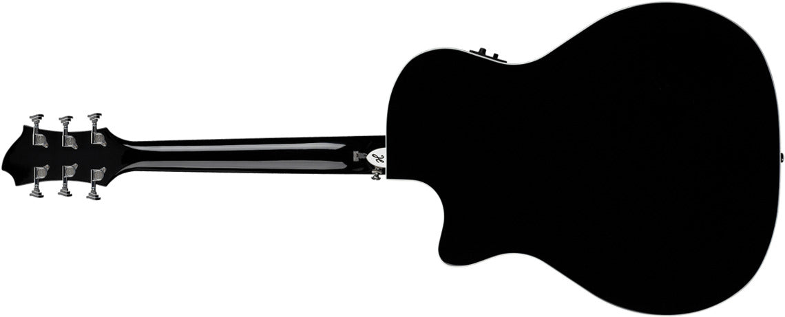 Hagstrom Siljan II Grand Auditorium Western gitar (svart)