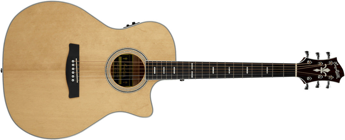 Hagstrom Siljan II Grand Auditorium Western gitar (naturlig)