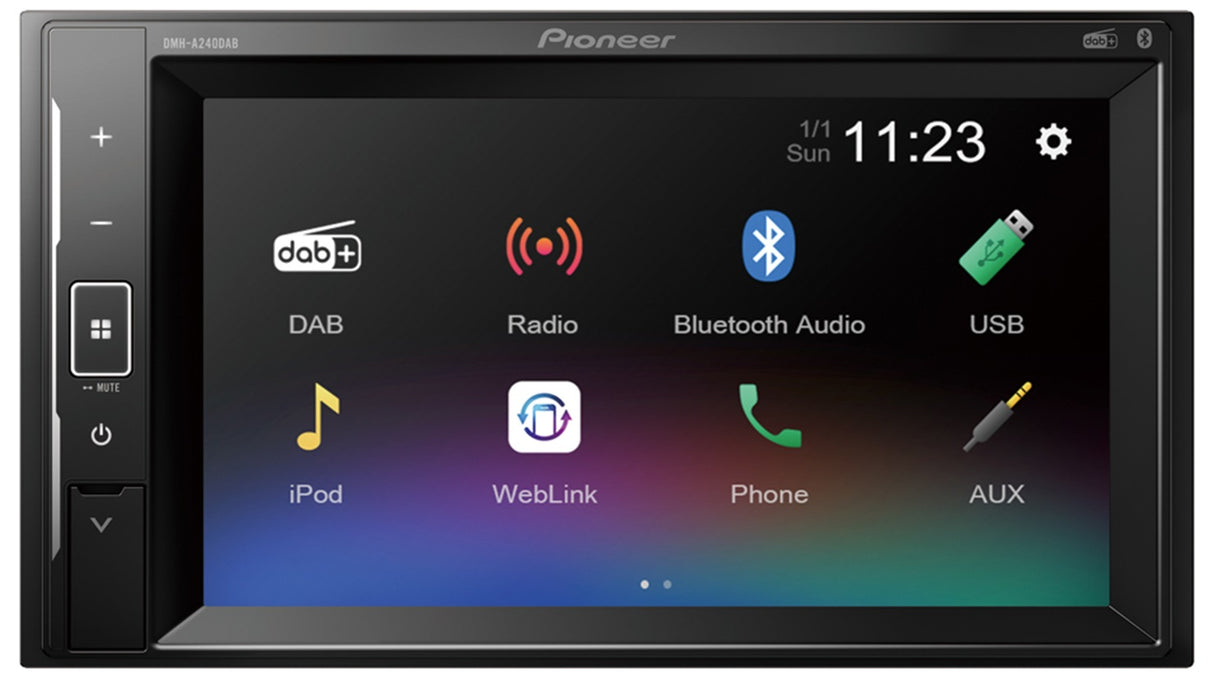 Pioneer DMH-A240DAB Bilstereo Multimediaspiller Bluetooth /DAB+