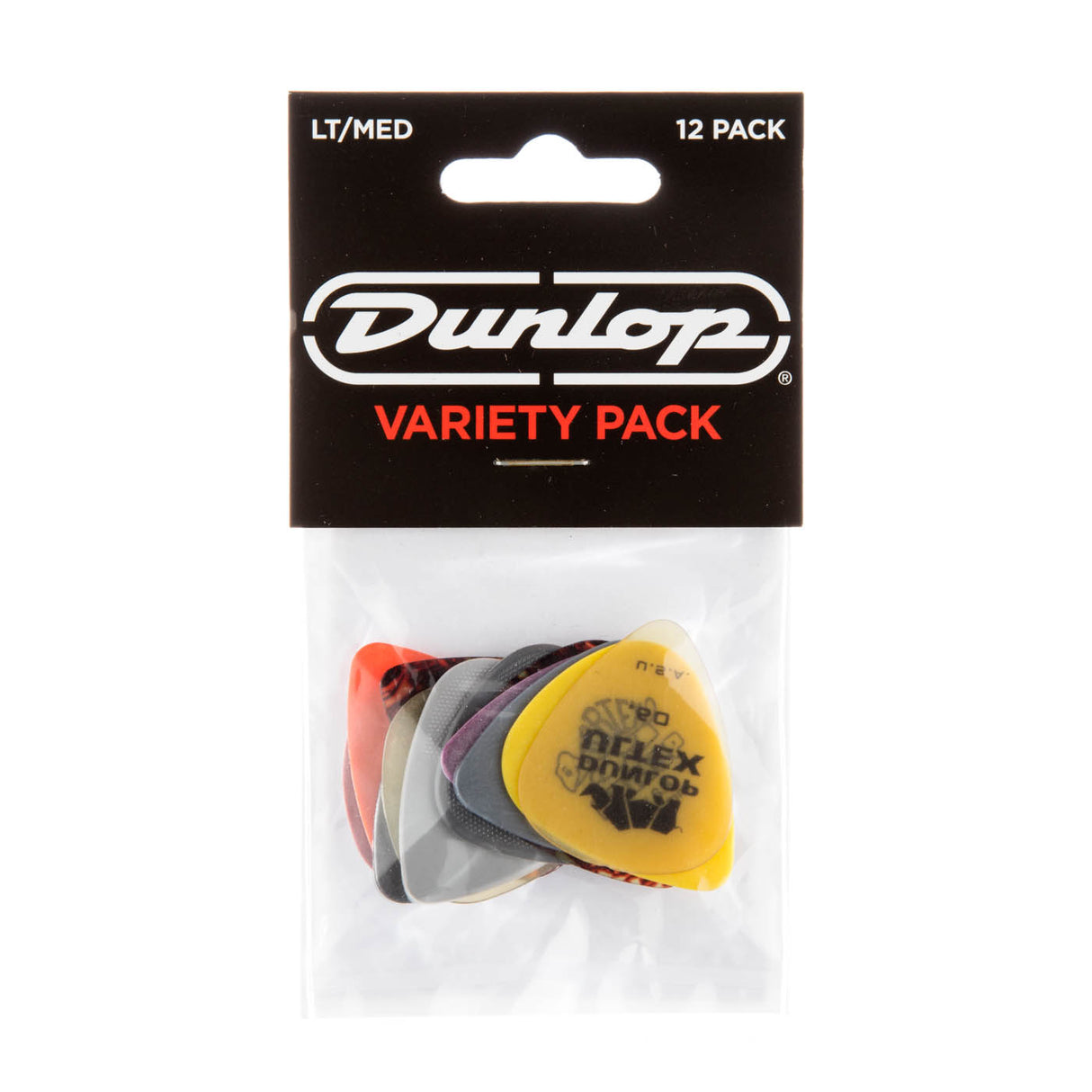 Dunlop PVP101 Plukker 12 stk. Blandet (lett/middels)