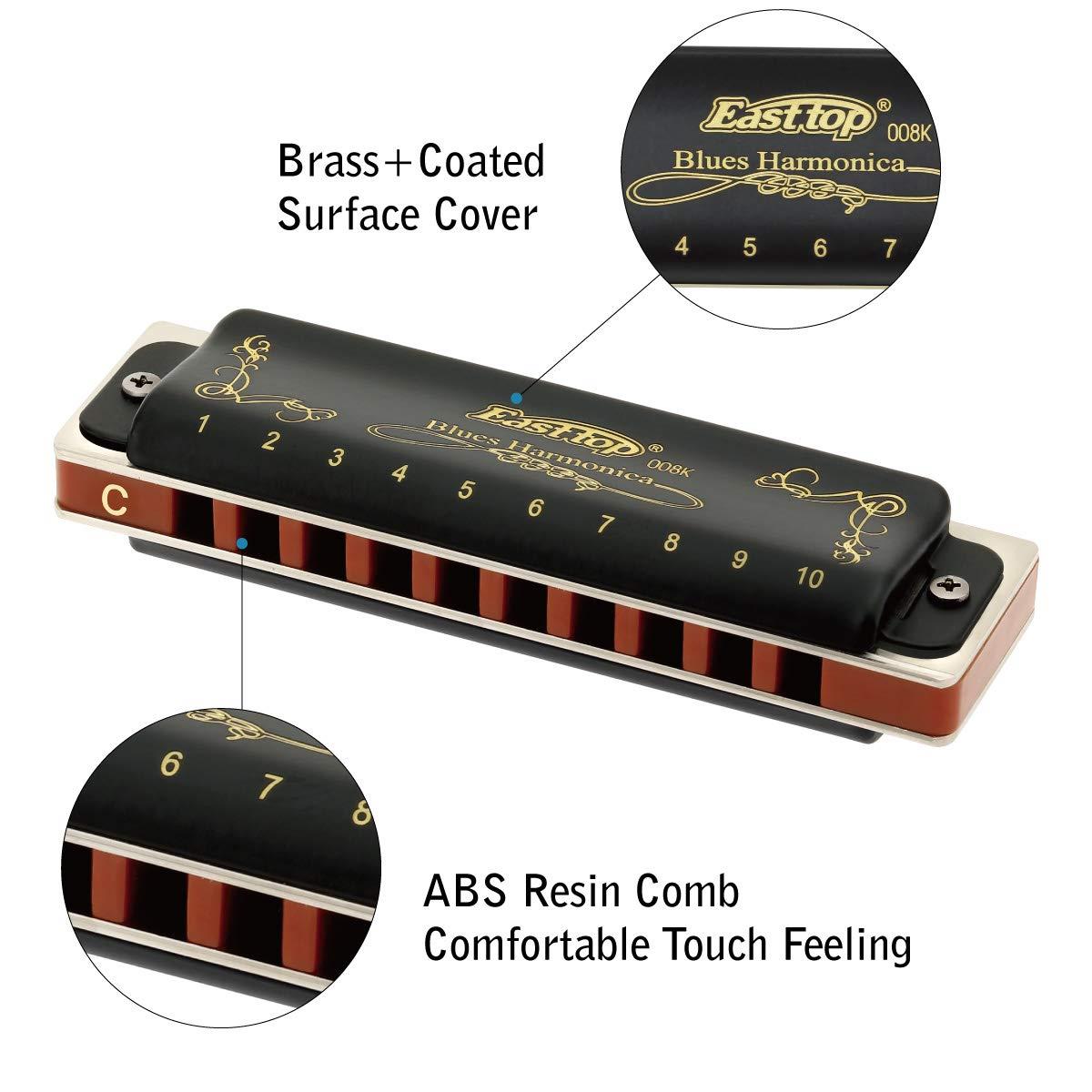 Easttop T008K Diatonisk munnspill (D)