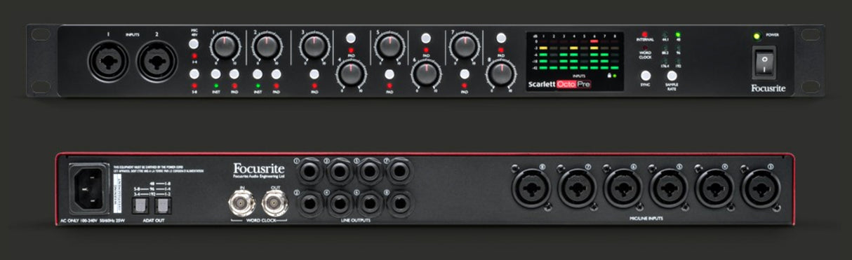 Focusrite Scarlett Octopre mikrofonforforsterker