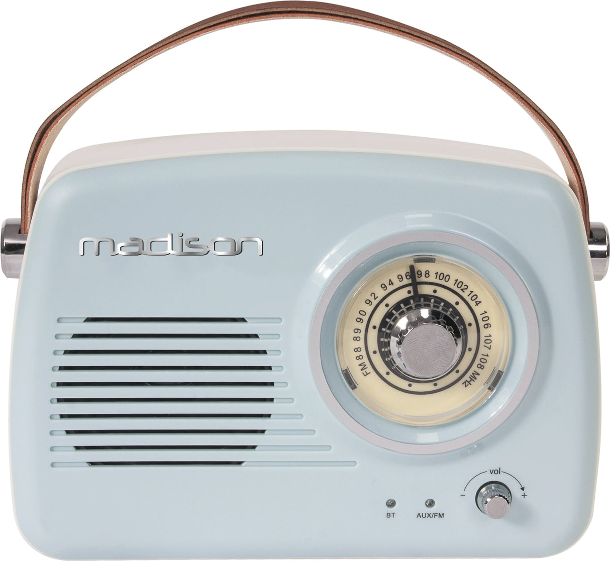 Madison Retro Radio med Bluetooth (lyseblå)