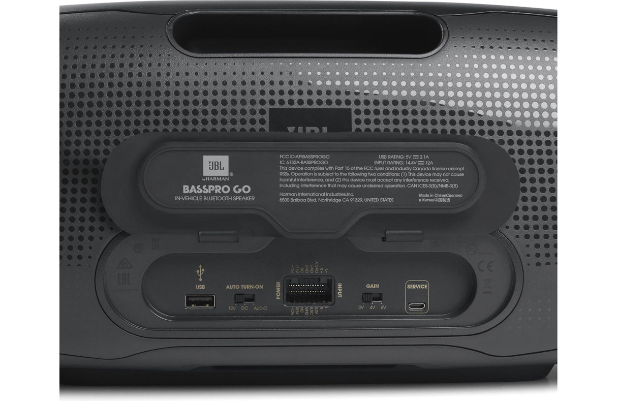 JBL BASS PRO GO alt-i-ett subwoofer og bærbar høyttaler