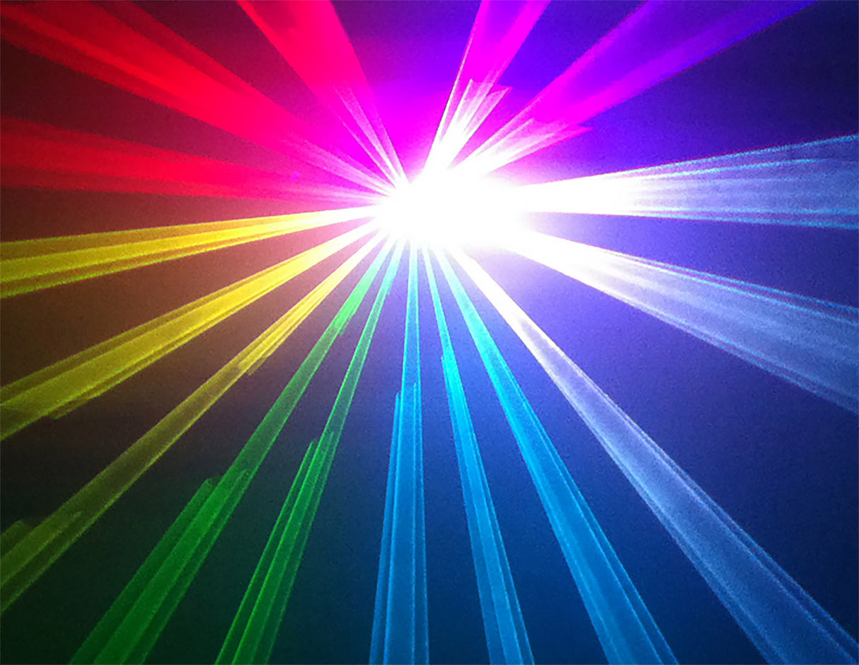 Ibiza laserlys med DMX (RGB, 500MW)