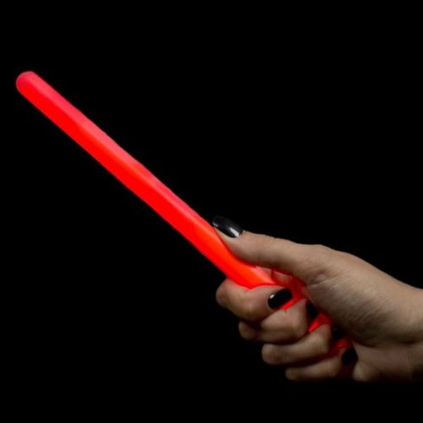 10 stykker Glowstick 10" (rød)