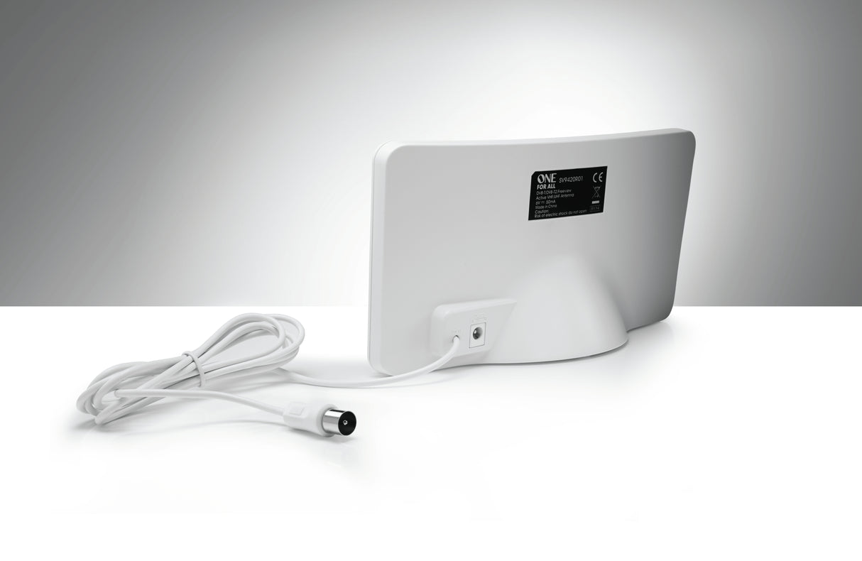 TV og DAB+ antenne innendørs (hvit)