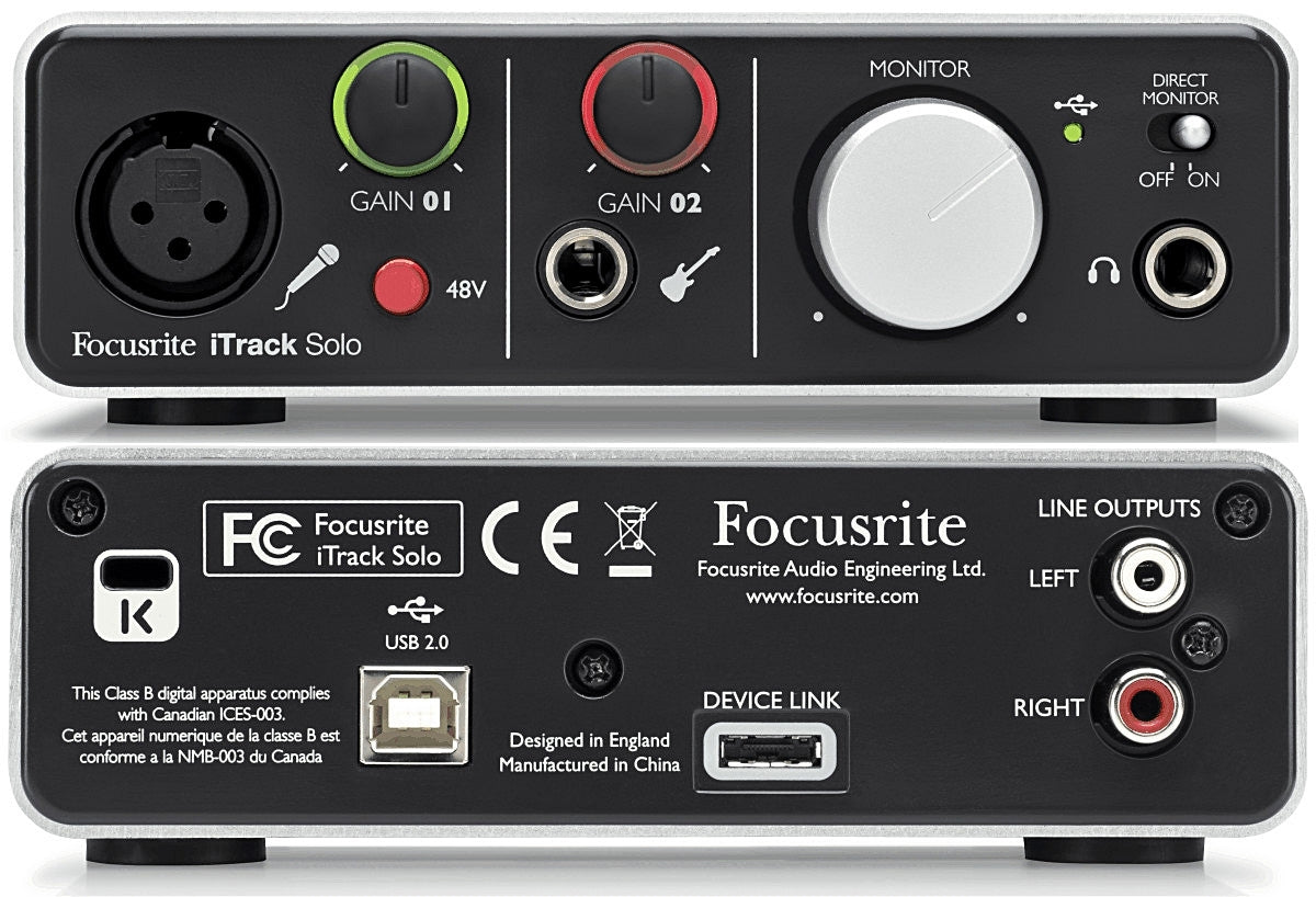 Focusrite iTrack Solo Lightning lydkort