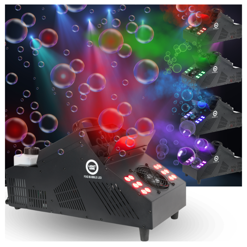 LIGHT4ME såpeboble- og røykmaskin