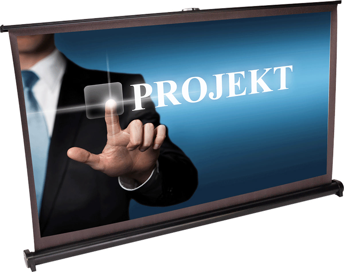 Projektorlerret med bordstativ (40")