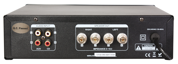 MAD1000 HI-FI-forsterker med Bluetooth (2x50W)