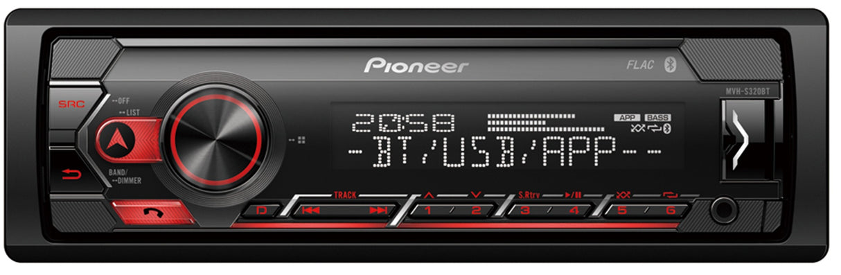 Pioneer MVH-S320BT Bilradio med Bluetooth / trådløs telefoni