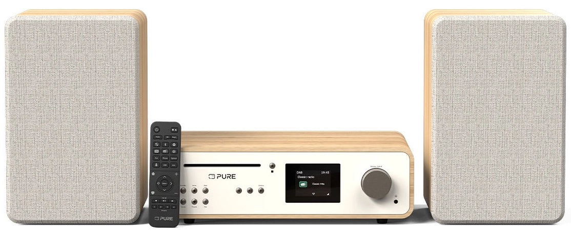 Pure Classic Stereo Hi-Fi System – DAB+, CD, Bluetooth, 100W, Eik