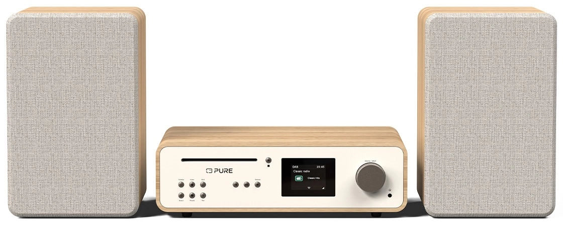 Pure Classic Stereo Hi-Fi System – DAB+, CD, Bluetooth, 100W, Eik