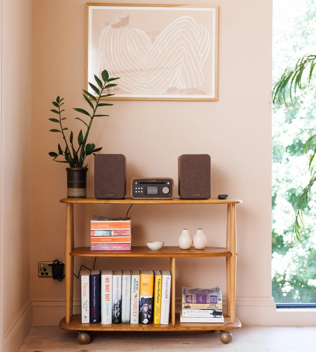 Pure Classic Stereo Mini Hi-Fi System – DAB+, CD, Bluetooth, 40W, Valnøtt