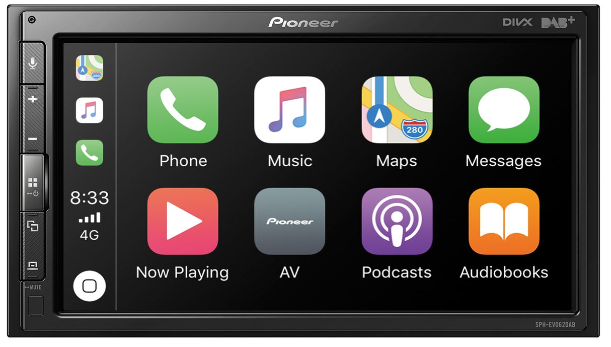 Pioneer SPH-EVO62DAB-CLIO Apple CarPlay , DAB- Radio og Bluetooth