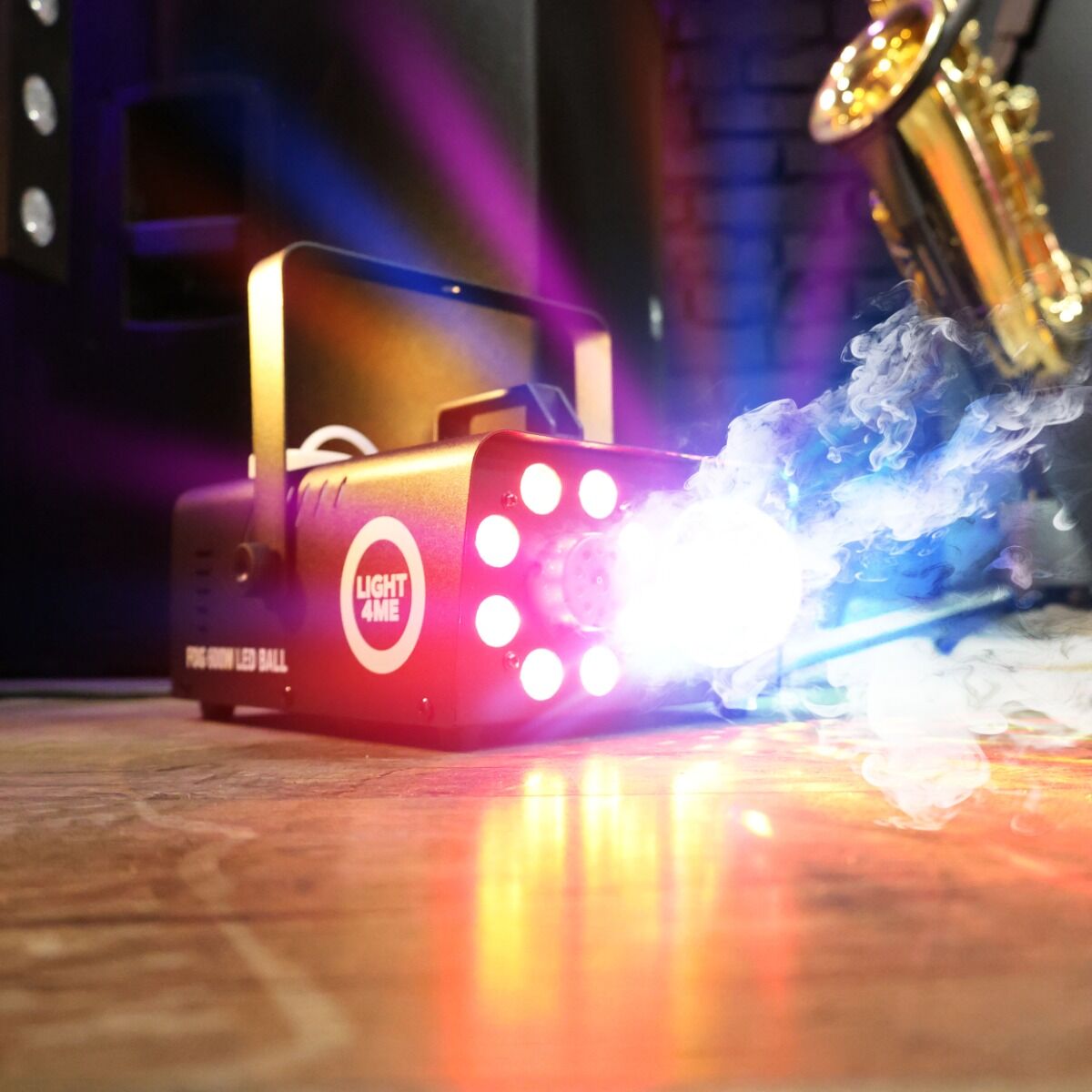 Light4Me Fog 600W LED Ball røykmaskin – RGB discoeffekt