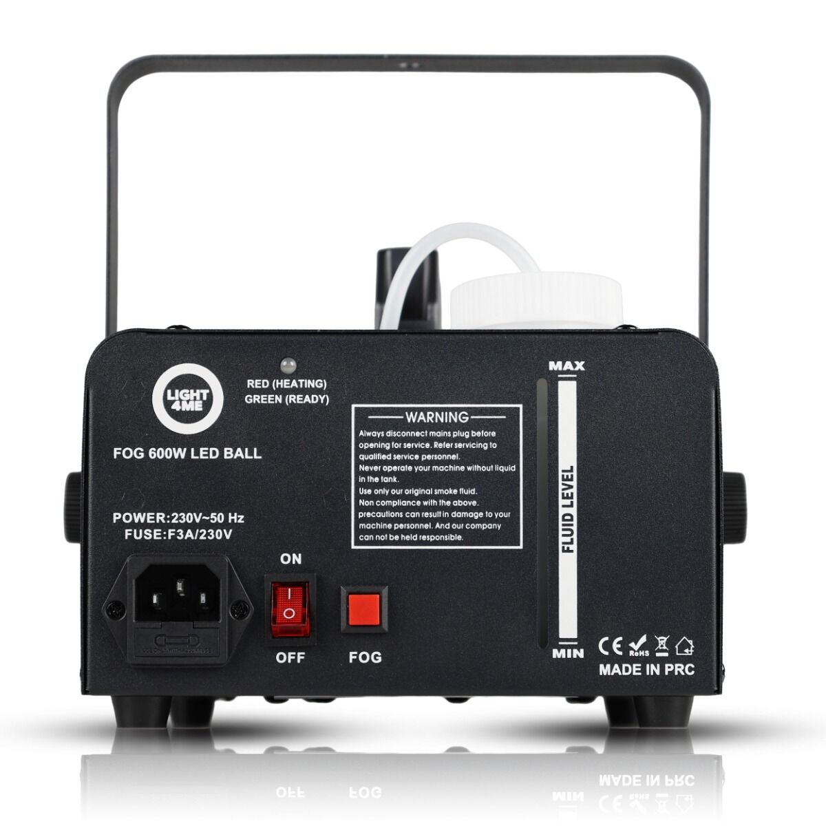 Light4Me Fog 600W LED Ball røykmaskin – RGB discoeffekt