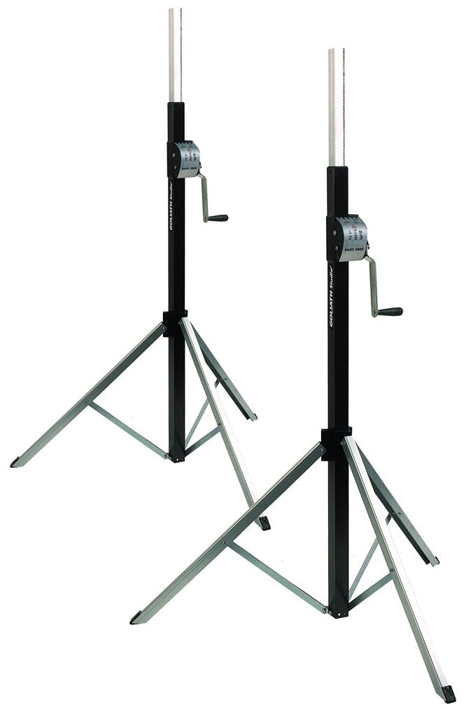 Wind-up-stativ » Enkelt å heve og senke utstyr – SoundStoreXL.no