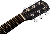 Fender CD-60SCE Dreadnought Western gitar (svart)