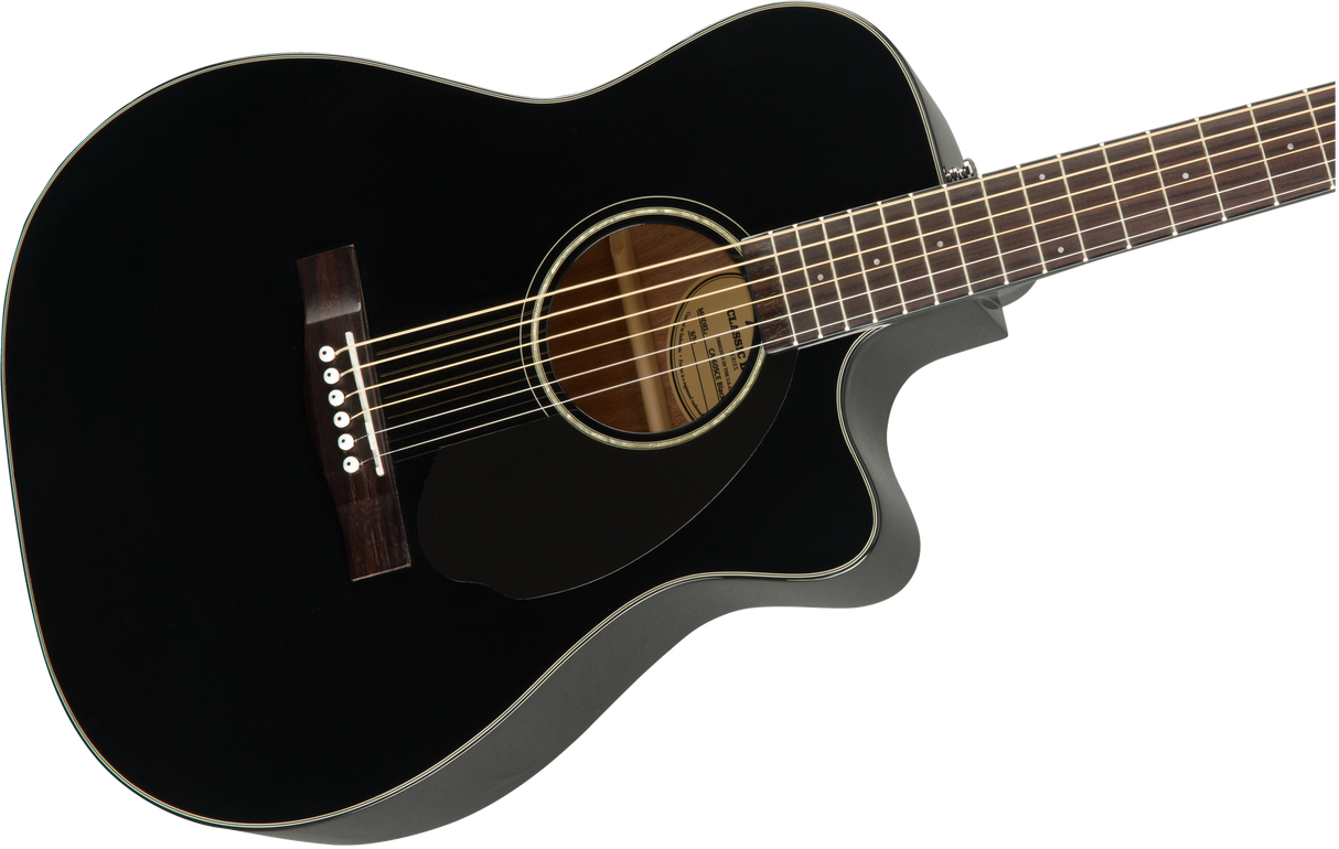 Fender CC-60SCE Concert Western gitar (svart)