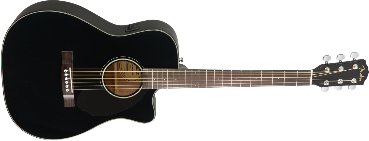 Fender CC-60SCE Concert Western gitar (svart)
