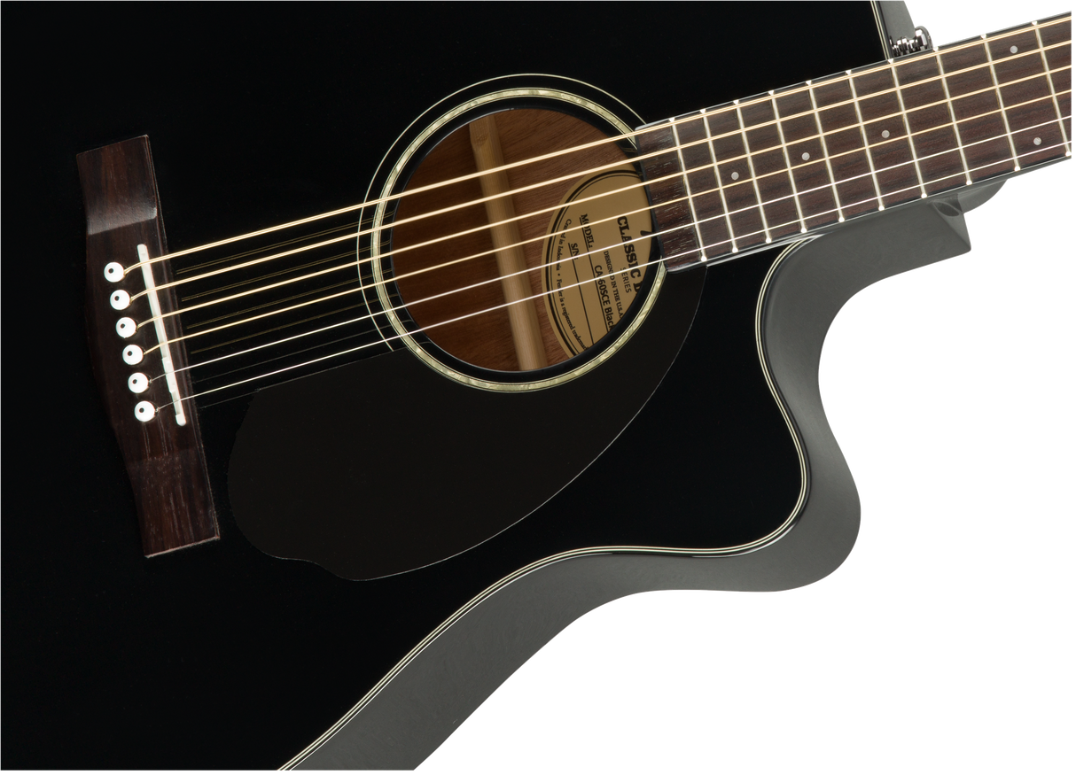 Fender CC-60SCE Concert Western gitar (svart)