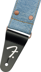 Fender x Wrangler Denim gitarstropp (Light Indigo, 2")