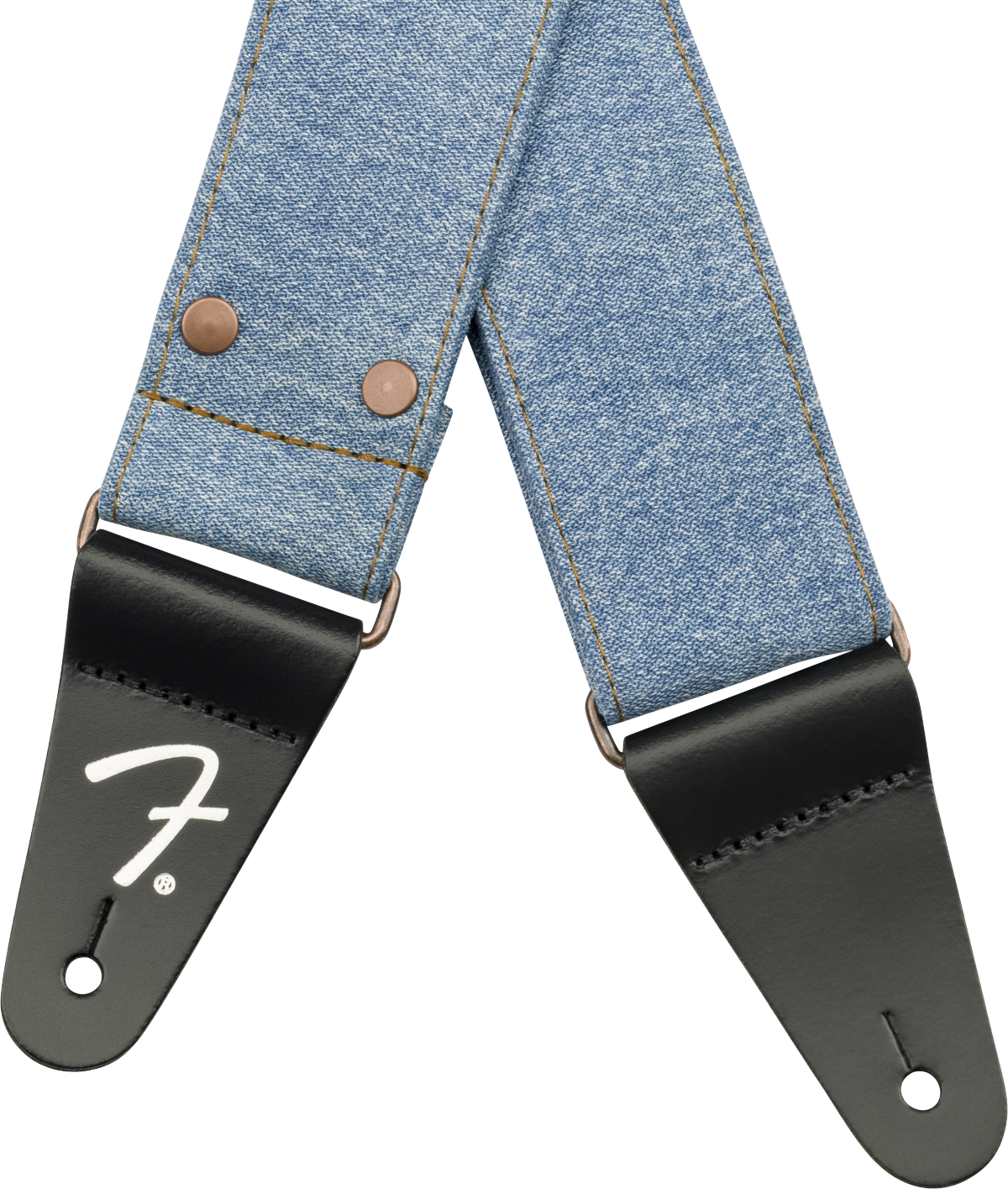 Fender x Wrangler Denim gitarstropp (Light Indigo, 2")