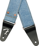 Fender x Wrangler Denim gitarstropp (Light Indigo, 2")