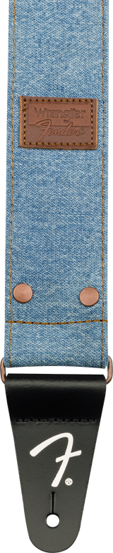 Fender x Wrangler Denim gitarstropp (Light Indigo, 2")