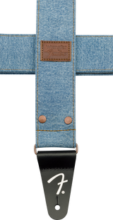 Fender x Wrangler Denim gitarstropp (Light Indigo, 2")