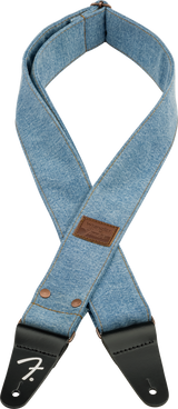 Fender x Wrangler Denim gitarstropp (Light Indigo, 2")