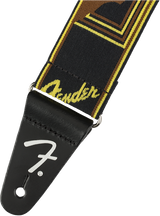 Fender vektløs gitarstropp ( Black / Yellow / brun, 2")