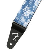 Fender Hawaiian Guitar Strap ( Blue Floral, 2")
