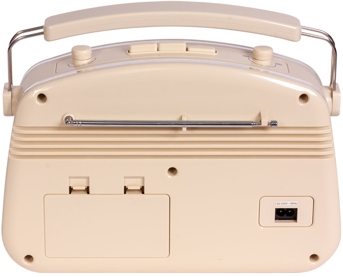 Madison Retro Radio med Bluetooth (beige)