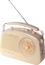 Madison Retro Radio med Bluetooth (beige)
