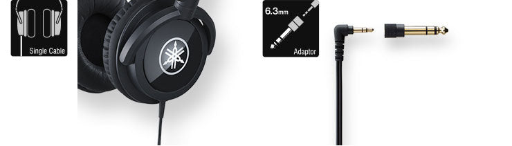 Yamaha HPH-100B On-Ear Studio-hodetelefoner (svarte)