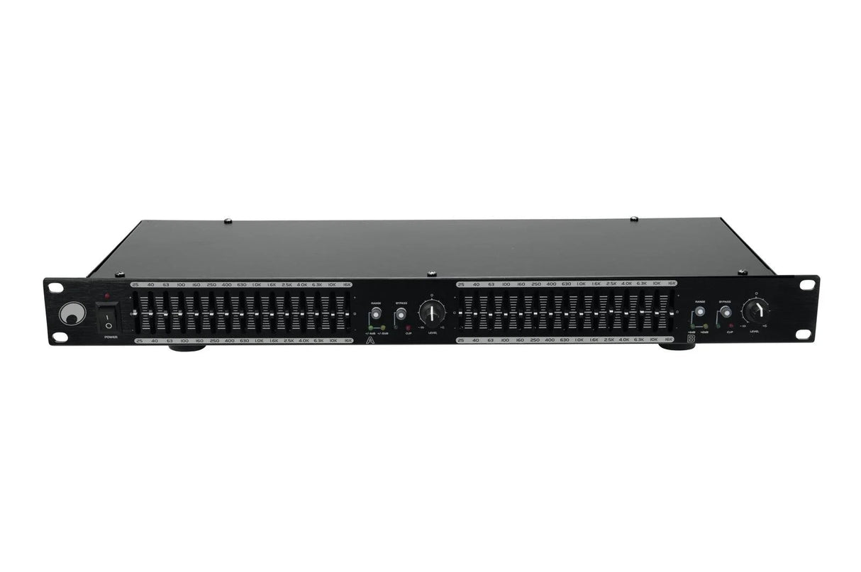 Omnitronic GEQ-2150 2x 15-bånds grafisk equalizer