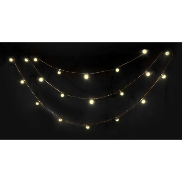 LED-lyskjede (hvit, 10m)