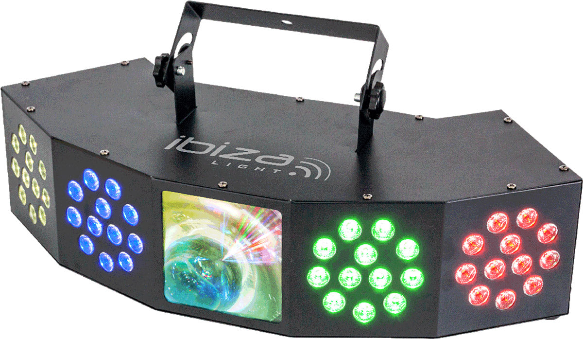 Ibiza Starwash 3-i-1 Disco lys med DMX