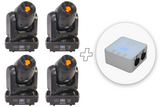 4 stk. AFX MY60 Moving Head 60 Watt + Gratis MyDMX 3.0